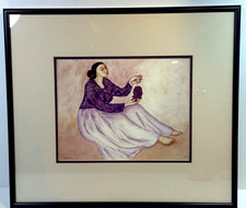 R.C. Gorman Framed Woman With
