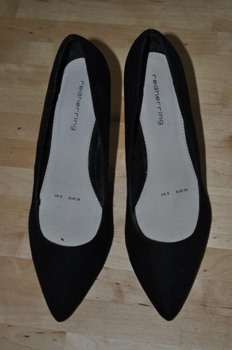 Size womans black faux suede - 5,