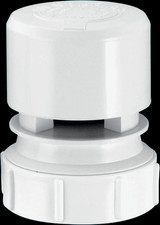 McAlpine VP2W White Ventapipe 25 Air Admittance Valve with 1.5" Universal Outlet