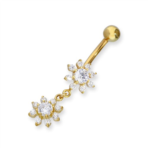 9ct gold double hanging - 9ct,
