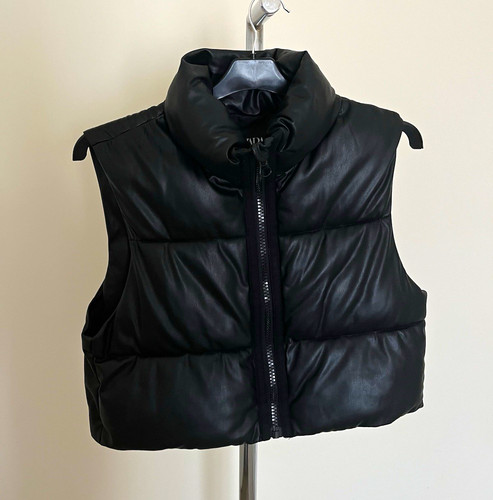Zara black faux - zara,