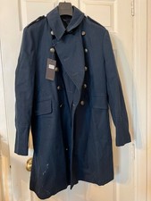 FARRELL vintage menswear Long Canvas coat peacoat large blue new with tags