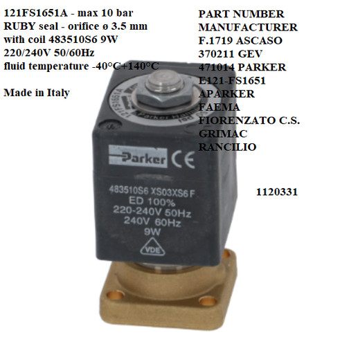 Parker way solenoid - parker,