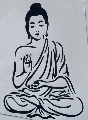 Buddha decal vinyl sticker - 1x,