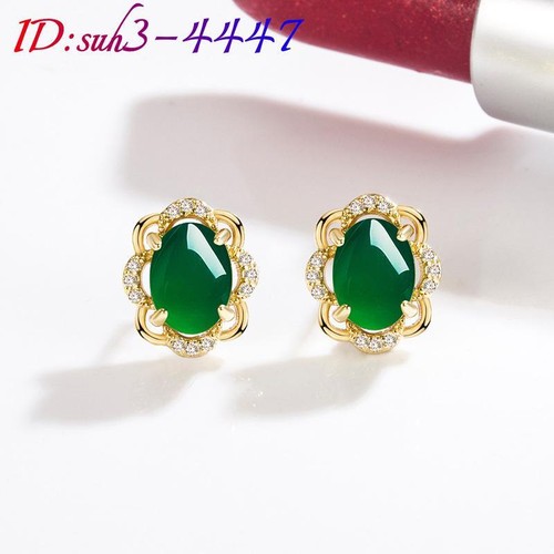 Natural jade earrings gifts - natural,