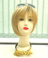 Pre loved very lightly worn shaded blonde ladies short bob wig