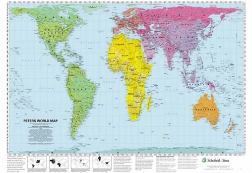Peters world map - peters,