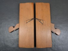 Pair unusual wooden left &