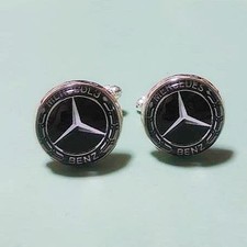 Mercedes Benz Black Cufflinks