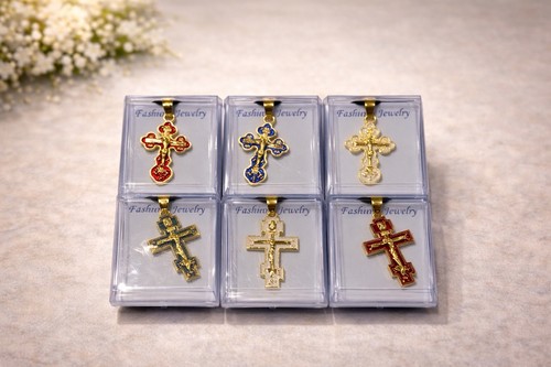 Gold plated orthodox - orthodox, crucifix
