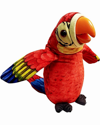 Talking parrot toy repeats - talking,
