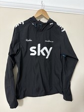 RAPHA TEAM SKY TEAM ISSUE BLACK RAIN JACKET SIZE M MEDIUM 