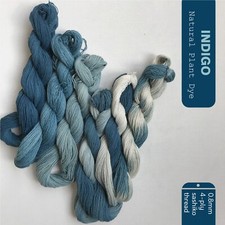 100m Indigo Natural Plant Dyed