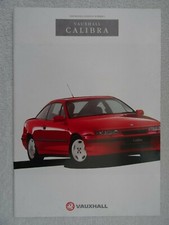 Vauxhall Calibra 1990 brochure - 2.0i 8v, 2.0i 16v, 2.0i 16v 4x4 models. 27 page