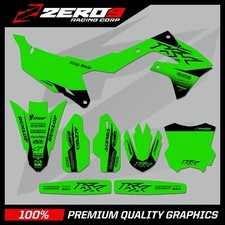 KAWASAKI MOTOCROSS GRAPHICS KIT MX DECALS : KX KXF 85 125 250 450 BLOCK GRN BLK