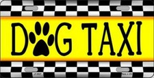 Dog Taxi Yellow Metal Aluminum