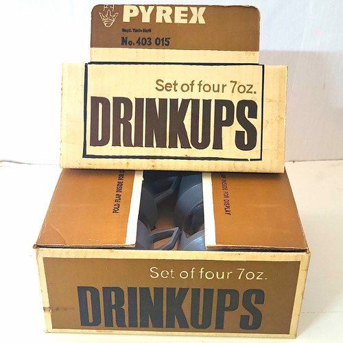 Vintage jaj pyrex drinkups set - jaj,
