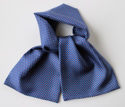 Silk cravat blue purple - blue, &