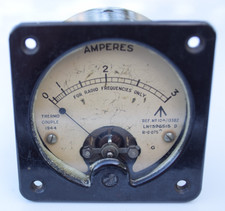 1944 RF Amperes Amps Radio Frequency Panel Meter Ham Radio