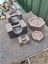 Old Vintage Cast Iron Weights