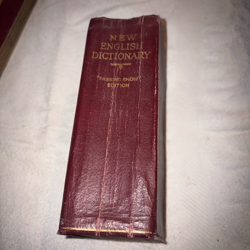 New english dictionary - english, passing