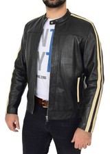 Mens Leather Biker Style