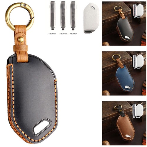 Leather remote car - leather, fob