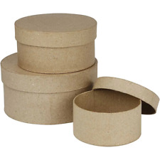 Set 3 x Stacking Round Boxes