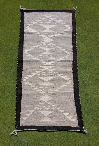 Navajo rug two - two, grey