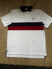 RLX Ralph Lauren Polo Shirt Mens Large White 2023 Ryder Cup USA MMXXIII