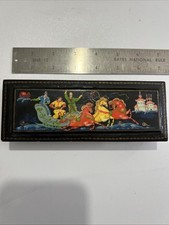 Antique Russian Lacquer Signed