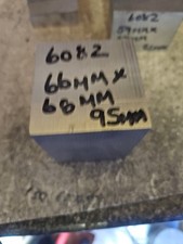 6082 Aluminium billet 66mm X