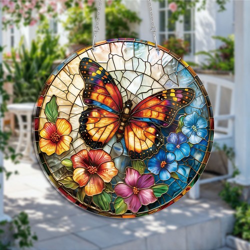 Butterfly garden suncatcher - garden,