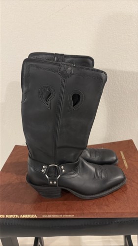 Twisted womens black leather - womens,