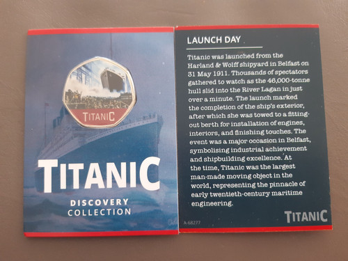 50p shaped coin titanic - 50p,