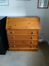 Ducal Bureau Pine Writing Desk with Drawers