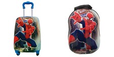 Spiderman Web Cabin Trolley 4 Wheels Suitcase Bag Travel School Luggage Backpack
