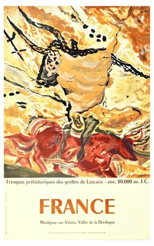 Vintage lascaux prehistoric - lascaux,