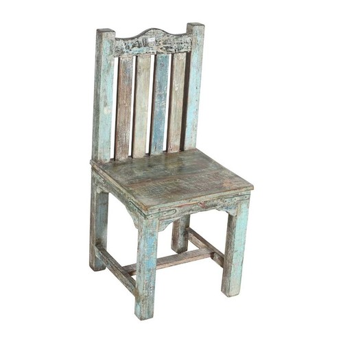Antique blue natural teak - antique,