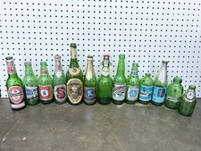 Vtg Green Beer Bottle