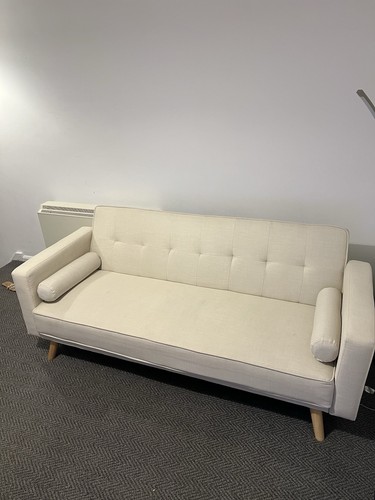Cream sofa bed - cream,