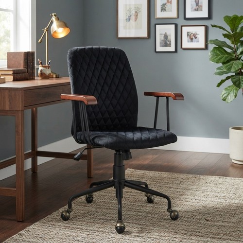 Ergonomic velvet office - velvet, chair