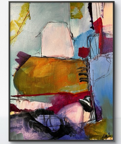 Original abstract 12x16 - abstract, shapes