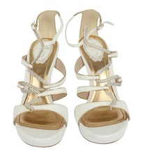 Rene Caovilla White Ecru Gold