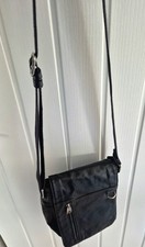 Matties Made In Spain Mens Black Cross Body Bag Satchel 