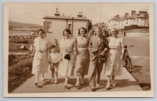 Family Group Walking Promenade