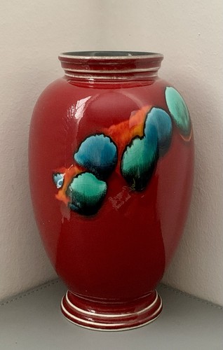 Poole pottery volcanic vase - poole,