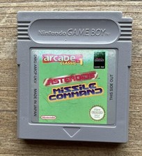 Asteroids Missile Command Arcade Classic 1 Nintendo Gameboy Color Advance Game!