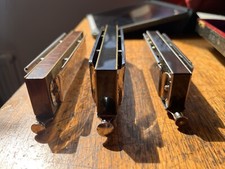 3 x Chromatic Harmonicas, Suzuki, Swan And Hohner