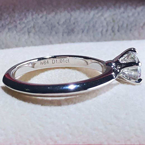 18ct white gold 01ct igi - 18ct,